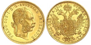 1 Ducat Habsburg Empire (1526-1804) Gold Franz Joseph I (1830 - 1916)