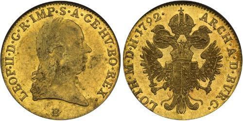 1 Ducat Habsburg Empire (1526-1804) Gold Leopold II, Holy Roman Emperor (1747 - 1792)