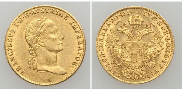 1 Ducat Habsburg Empire (1526-1804) Gold Francis II, Holy Roman Emperor (1768 - 1835)