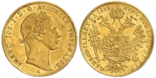 1 Ducat Habsburg Empire (1526-1804) Gold Franz Joseph I (1830 - 1916)