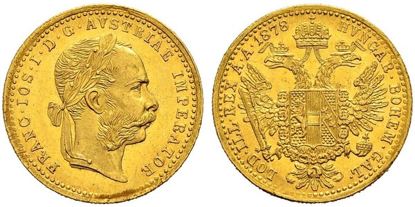 1 Ducat Habsburg Empire (1526-1804) Gold Franz Joseph I (1830 - 1916)