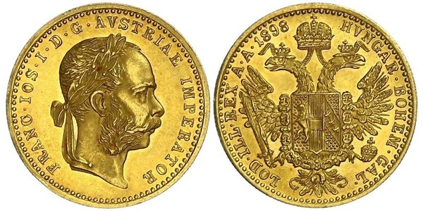 1 Ducat Habsburgermonarchie (1526-1804) Gold Franz Joseph I (1830 - 1916)