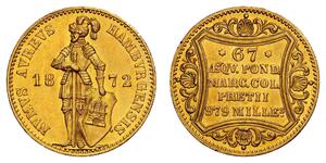 1 Ducat Hamburg Gold 