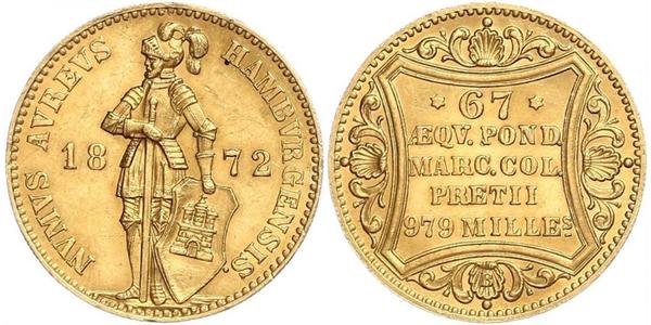 1 Ducat Hamburg Gold 