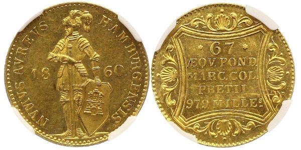 1 Ducat Hamburg Gold 