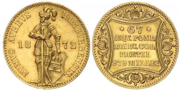1 Ducat Hamburg Gold 