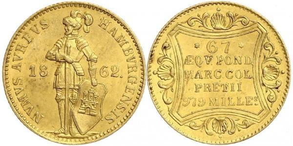 1 Ducat Hamburg Gold 