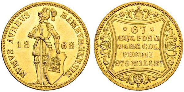 1 Ducat Hamburg Gold 