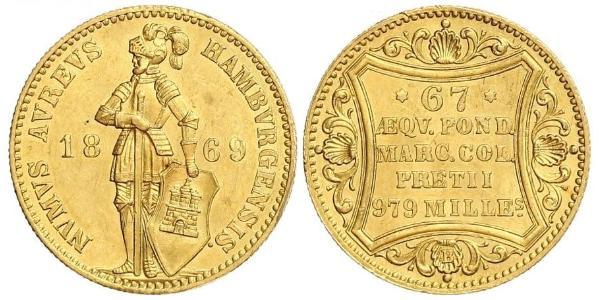 1 Ducat Hamburg Gold 