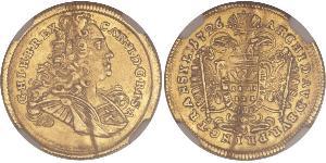 1 Ducat Heiliges Römisches Reich (962-1806) Gold Karl VI, Römisch-deutscher Kaiser (1685-1740)