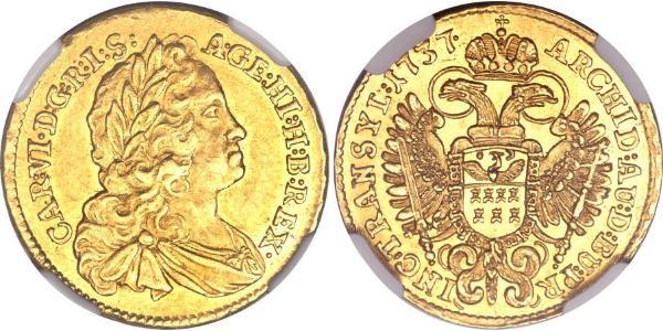 1 Ducat Heiliges Römisches Reich (962-1806) Gold Karl VI, Römisch-deutscher Kaiser (1685-1740)