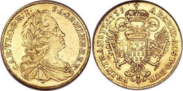 1 Ducat Holy Roman Empire (962-1806) Gold Charles VI, Holy Roman Emperor (1685-1740)