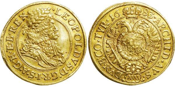 1 Ducat Holy Roman Empire (962-1806) Gold Leopold I, Holy Roman Emperor (1640-1705)