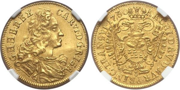 1 Ducat Holy Roman Empire (962-1806) Gold Charles VI, Holy Roman Emperor (1685-1740)