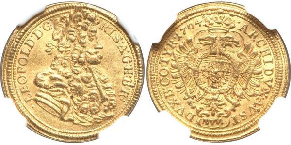 1 Ducat Holy Roman Empire (962-1806) Gold Leopold I, Holy Roman Emperor (1640-1705)