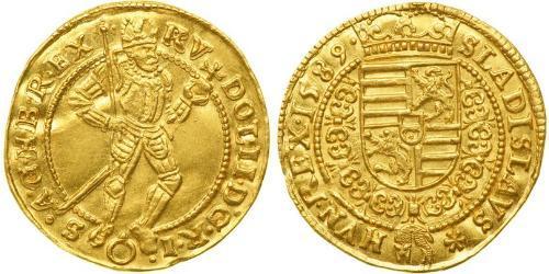 1 Ducat Holy Roman Empire (962-1806) / Austria  Gold Rudolf II, Holy Roman Emperor (1552 - 1612)