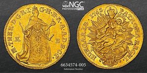 1 Ducat Hungary Gold Maria Theresa of Austria (1717 - 1780)