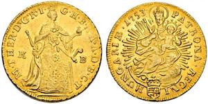 1 Ducat Hungary Gold Maria Theresa of Austria (1717 - 1780)