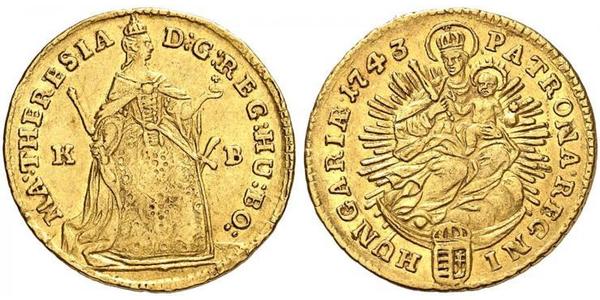 1 Ducat Hungary Gold Maria Theresa of Austria (1717 - 1780)