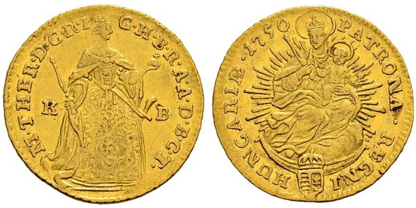 1 Ducat Hungary Gold Maria Theresa of Austria (1717 - 1780)