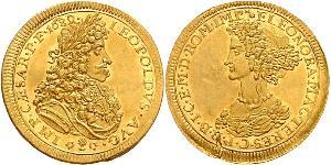 1 Ducat Imperial City of Augsburg (1276 - 1803) Gold Leopold I, Holy Roman Emperor (1640-1705)