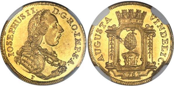 1 Ducat Imperial City of Augsburg (1276 - 1803) Gold Joseph II, Holy Roman Emperor  (1741 - 1790)