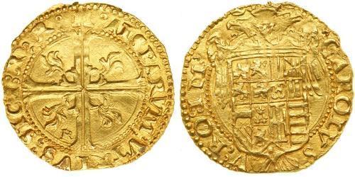 1 Ducat Italy Gold Charles V, Holy Roman Emperor (1500-1558)