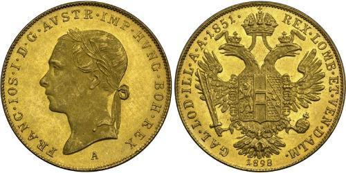 1 Ducat Kaisertum Österreich (1804-1867) Gold Franz Joseph I (1830 - 1916)