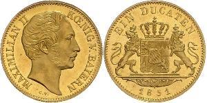 1 Ducat Kingdom of Bavaria (1806 - 1918) Gold Maximilian II of Bavaria (1811 - 1864)