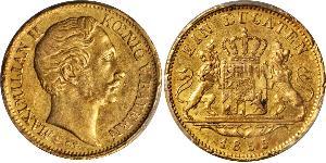 1 Ducat Kingdom of Bavaria (1806 - 1918) Gold Maximilian II of Bavaria (1811 - 1864)