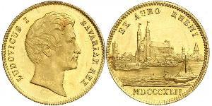 1 Ducat Kingdom of Bavaria (1806 - 1918) Gold Ludwig I of Bavaria (1786 – 1868)