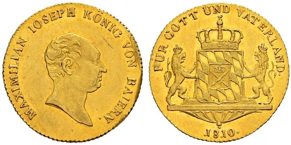 1 Ducat Kingdom of Bavaria (1806 - 1918) Gold 