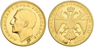 1 Ducat Kingdom of Yugoslavia (1918-1943) Gold Alexander I of Yugoslavia (1888 - 1934)