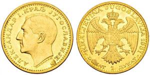 1 Ducat Kingdom of Yugoslavia (1918-1943) Gold Alexander I of Yugoslavia (1888 - 1934)