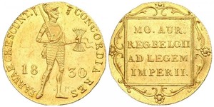 1 Ducat Kingdom of the Netherlands (1815 - ) Gold 