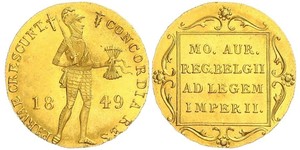 1 Ducat Kingdom of the Netherlands (1815 - ) Gold 