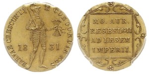 1 Ducat Kingdom of the Netherlands (1815 - ) Gold 