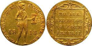 1 Ducat Kingdom of the Netherlands (1815 - ) Gold 