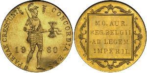 1 Ducat Kingdom of the Netherlands (1815 - ) Gold 