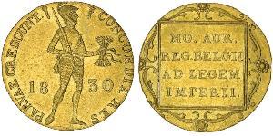 1 Ducat Kingdom of the Netherlands (1815 - ) Gold 