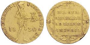 1 Ducat Kingdom of the Netherlands (1815 - ) Gold 