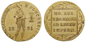 1 Ducat Kingdom of the Netherlands (1815 - ) Gold 