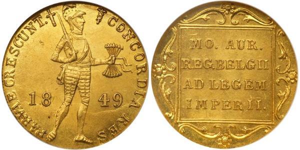 1 Ducat Kingdom of the Netherlands (1815 - ) Gold 