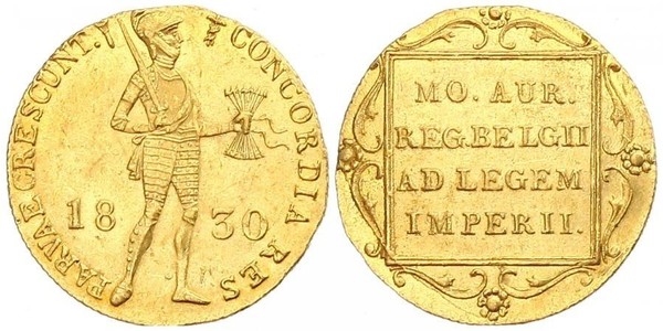 1 Ducat Kingdom of the Netherlands (1815 - ) Gold 