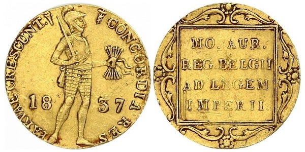 1 Ducat Kingdom of the Netherlands (1815 - ) Gold 