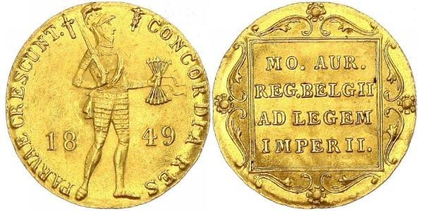 1 Ducat Kingdom of the Netherlands (1815 - ) Gold 