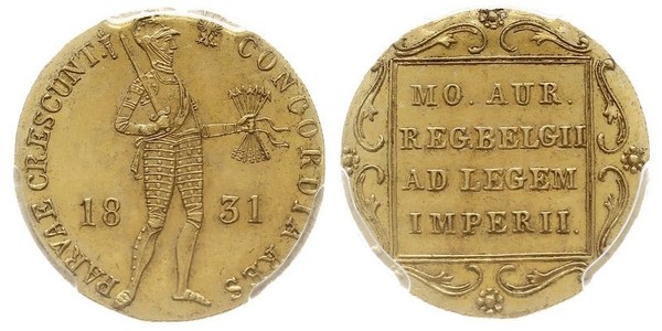 1 Ducat Kingdom of the Netherlands (1815 - ) Gold 