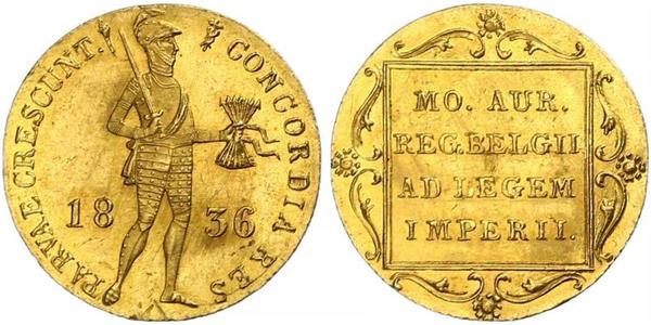 1 Ducat Kingdom of the Netherlands (1815 - ) Gold 