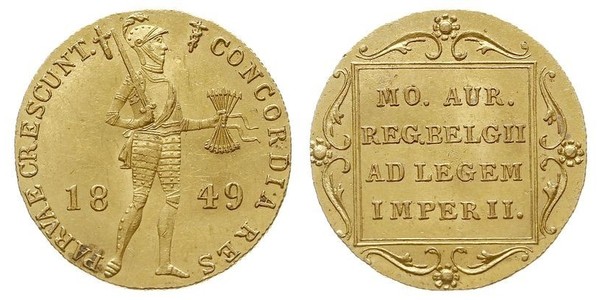 1 Ducat Kingdom of the Netherlands (1815 - ) Gold 