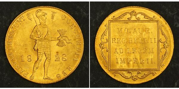 1 Ducat Kingdom of the Netherlands (1815 - ) Gold 